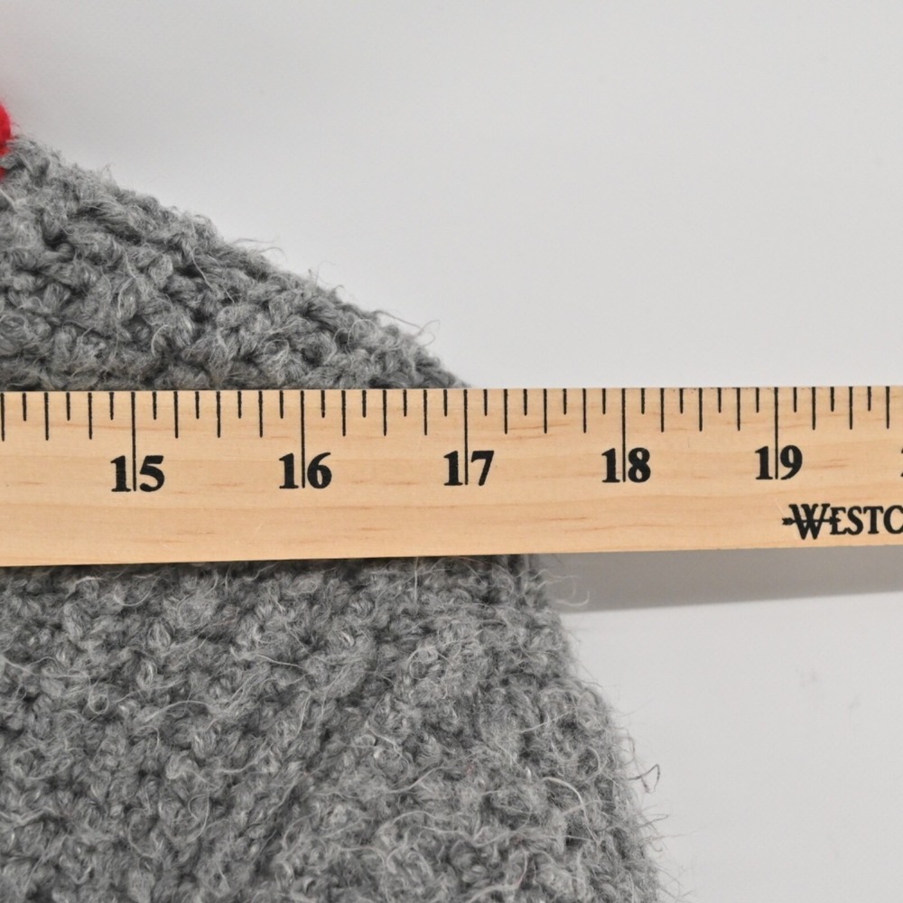 American Eagle Varsity Full Zip Sweater Womens Size XS Gray Red Cotton Y2K Knit - Picture 5 of 14